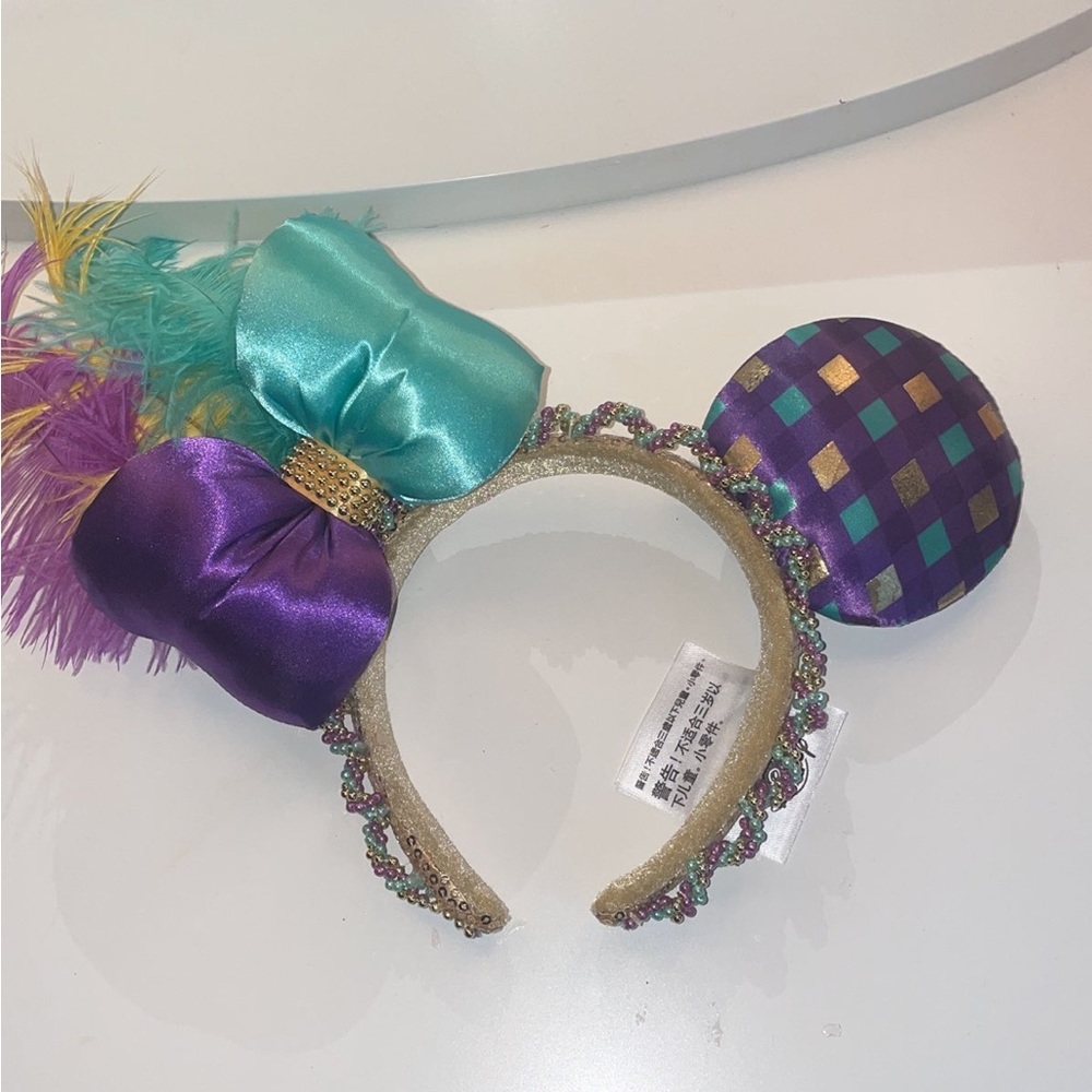 Mardi Gras Disneyparks ears NWOT